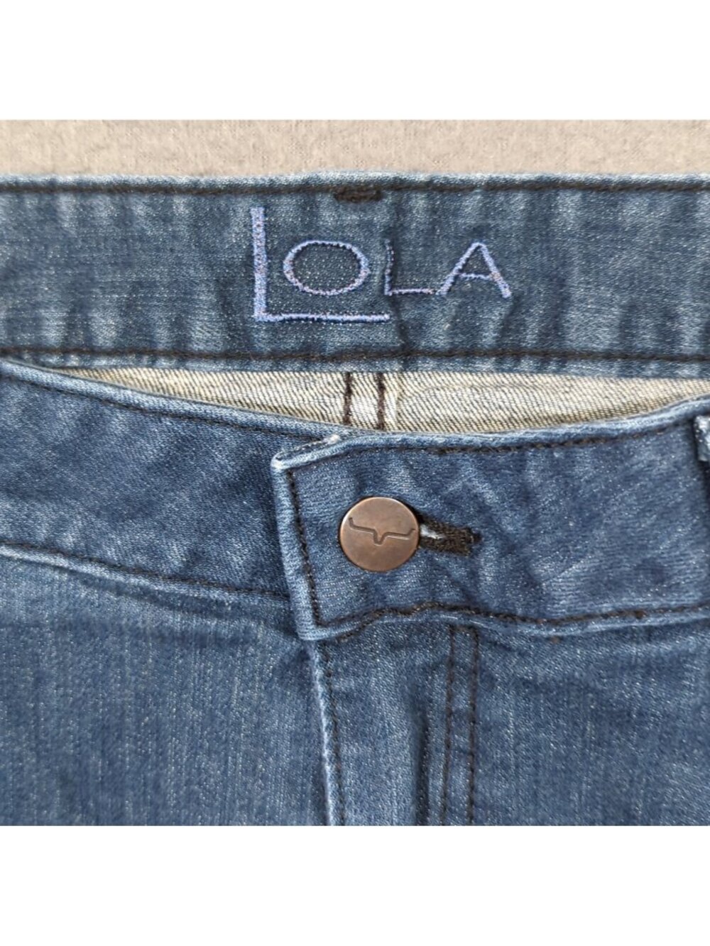 Kimes Ranch Jeans Women's 12x30 Blue Lola Trouser Flare Leg Western USA Made